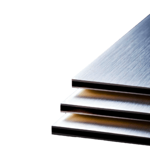 Laser King - Firefly tre lastre molto lunghe di alucobond con vista assonometrica si vede la fine ma non l'inizio